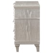 Pemberly Row 3-Drawer Contemporary Wood Nightstand Silver Oak