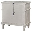 Pemberly Row 3-Drawer Contemporary Wood Nightstand Silver Oak
