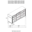 Pemberly Row Contemporary 9-Drawer Wood Dresser in Silver Oak