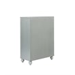 Pemberly Row 5-drawer Contemporary Wood Chest Silver Metallic