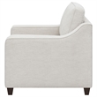 Pemberly Row Contemporary Upholstered Cushion Back Chair in Beige