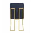 Pemberly Row Assembled Velvet Upholstered Tufted Back Side Chairs Ink Blue