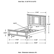 Pemberly Row Farmhouse Wood Queen Panel Bed in Antique White