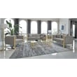 Pemberly Row Modern Velvet Upholstered Tufted Back Sofa Gray