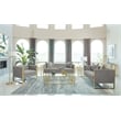 Pemberly Row Modern Velvet Upholstered Tufted Back Sofa Gray