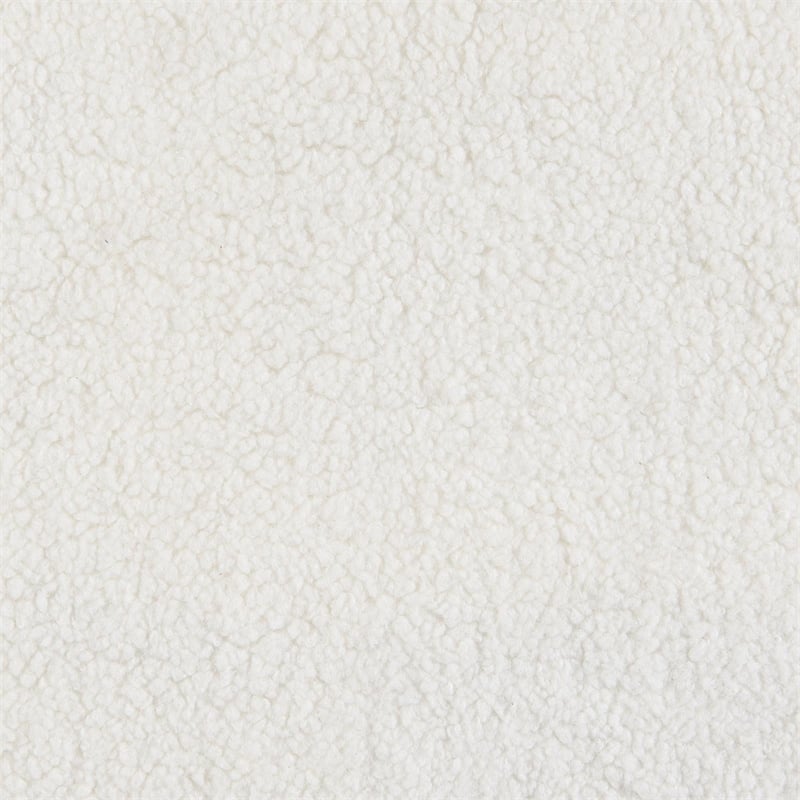 Pemberly Row Modern Fabric Upholstered Tight Back Loveseat White