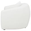 Pemberly Row Modern Fabric Upholstered Tight Back Chair White