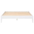 Pemberly Row Contemporary Wood Platform Eastern King Bed in White