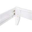 Pemberly Row Contemporary Wood Platform Eastern King Bed in White