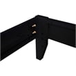 Pemberly Row Contemporary Wood Platform Queen Bed in Black Finish