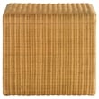 Pemberly Row Square Coastal Rattan End Table in Natural Finish