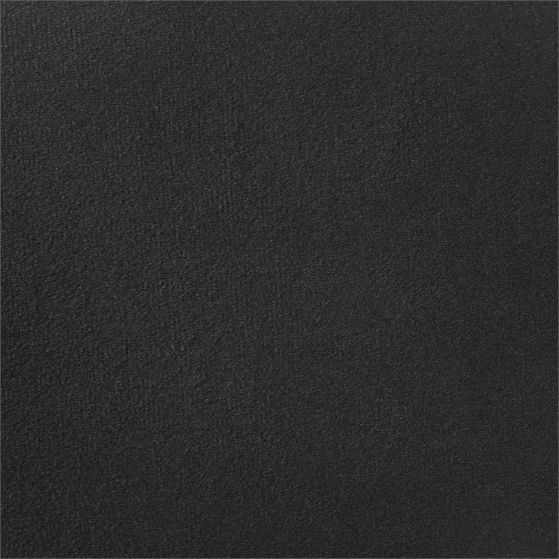 Pemberly Row Tufted Velvet Upholstered Panel Queen Bed Black