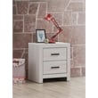 Pemberly Row 2-drawer Farmhouse Wood Nightstand Coastal White
