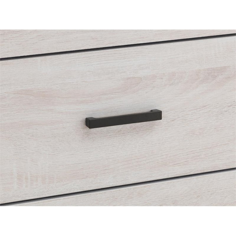 Pemberly Row 2-drawer Farmhouse Wood Nightstand Coastal White