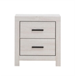 Pemberly Row 2-drawer Farmhouse Wood Nightstand Coastal White