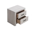 Pemberly Row 2-drawer Farmhouse Wood Nightstand Coastal White