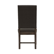Pemberly Row Contemporary Wood Upholstered Side Chairs Warm Gray