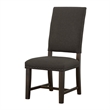 Pemberly Row Contemporary Wood Upholstered Side Chairs Warm Gray
