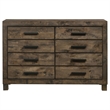 Pemberly Row 8-drawer Farmhouse Wood Dresser Rustic Golden Brown