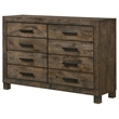 Pemberly Row 8-drawer Farmhouse Wood Dresser Rustic Golden Brown