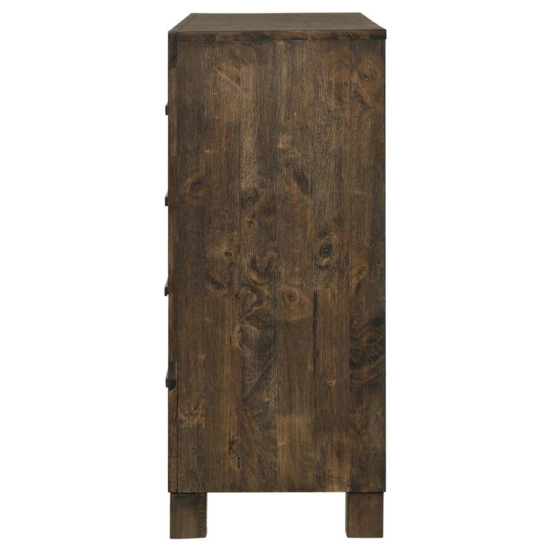 Pemberly Row 8-drawer Farmhouse Wood Dresser Rustic Golden Brown