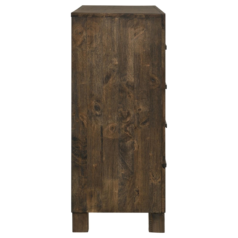 Pemberly Row 8-drawer Farmhouse Wood Dresser Rustic Golden Brown