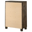 Pemberly Row 5-drawer Farmhouse Wood Chest Rustic Golden Brown