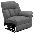 Pemberly Row 5-Piece Upholstered Theater Seating in Charcoal