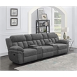 Pemberly Row 5-Piece Upholstered Theater Seating in Charcoal
