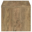 Pemberly Row Square Farmhouse Engineered Wood End Table in Brown