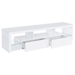 Pemberly Row 3-Piece Modern Wood Entertainment Center in White