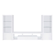 Pemberly Row 3-Piece Modern Wood Entertainment Center in White
