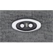 Pemberly Row Contemporary Upholstered Power Loveseat in Charcoal