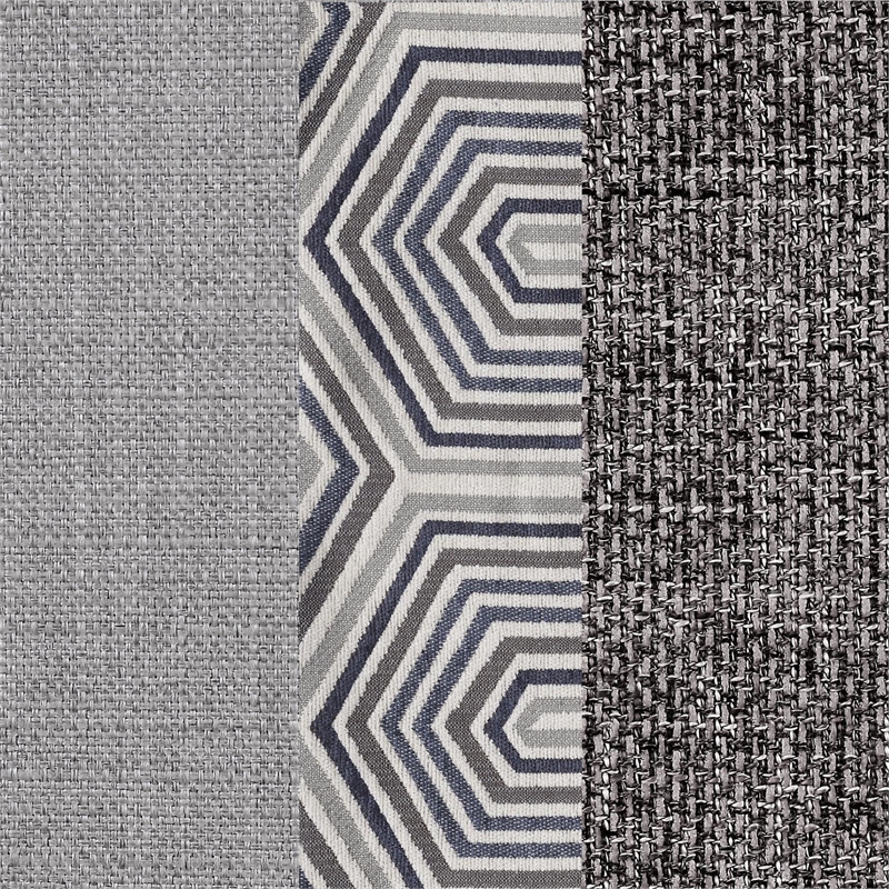 Pemberly Row 4-Piece Upholstered Fabric Modular Sectional in Gray