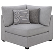 Pemberly Row 5-piece Fabric Upholstered Modular Sectional Gray
