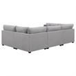 Pemberly Row 6-piece Fabric Upholstered Modular Sectional Gray