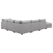 Pemberly Row 6-piece Fabric Upholstered Modular Sectional Gray