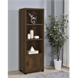Pemberly Row 3-shelf Transitional Wood Media Tower in Dark Pine