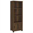 Pemberly Row 3-shelf Transitional Wood Media Tower in Dark Pine