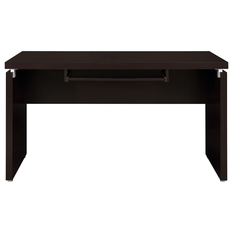 Pemberly Row 2-piece Wood Home Office Set L-Shape Desk Cappuccino