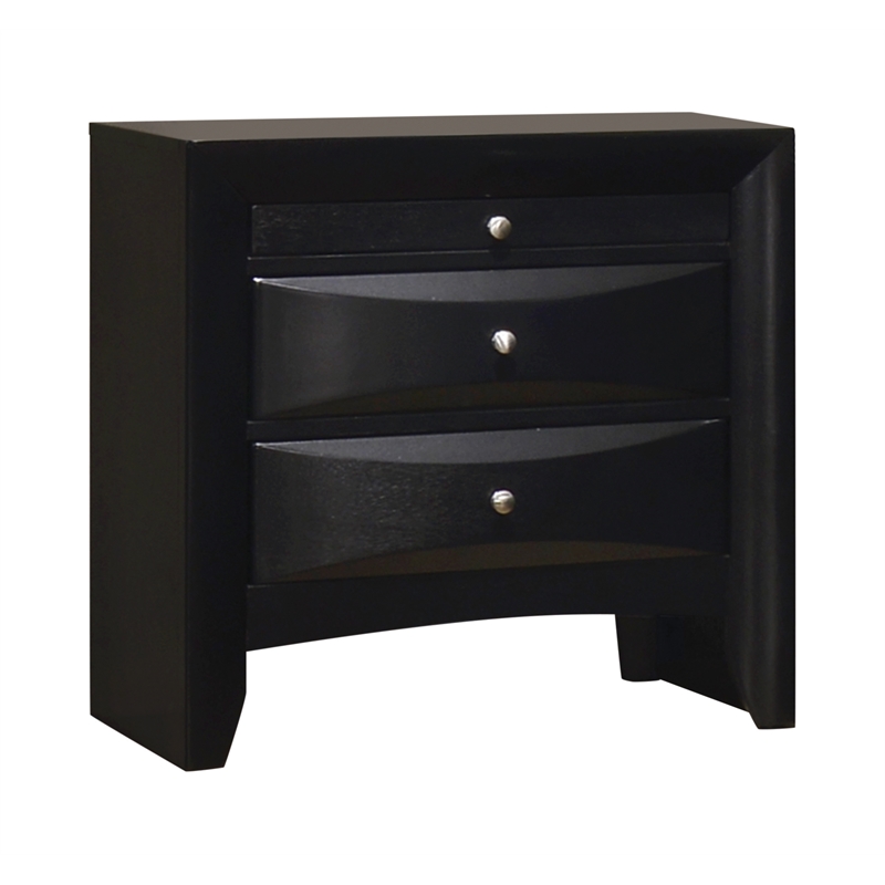 Pemberly Row 5-Piece Wood California King Storage Bedroom Set in Black