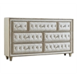 Pemberly Row 4-piece Eastern King Upholstered Velvet Bedroom Set Ivory