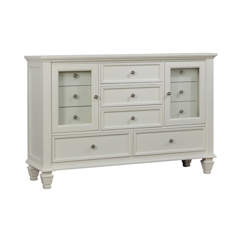 Pemberly Row 5-piece Eastern King Storage Wood Bedroom Set Buttermilk