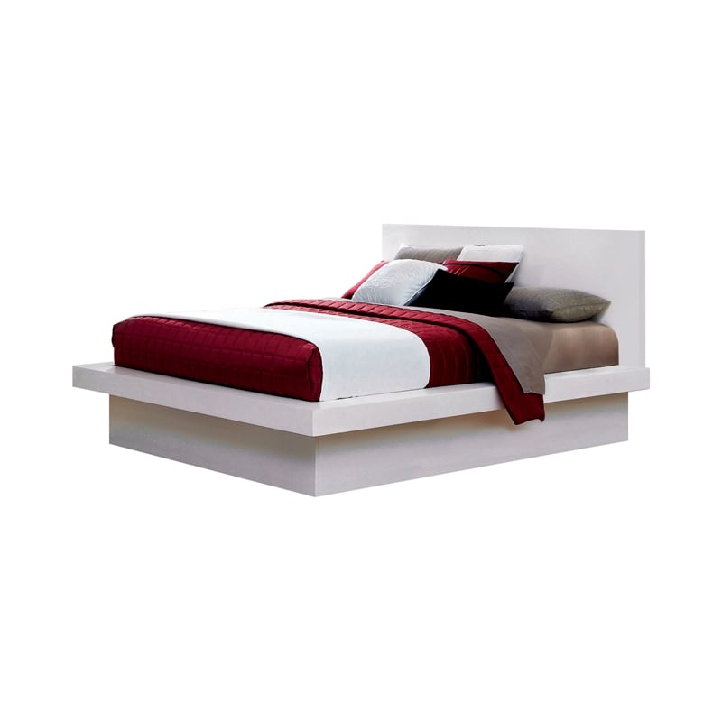 Pemberly Row 6-Piece Wood Queen Bedroom Set with Wall Panels in White