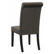 Pemberly Row Contemporary Upholstered Velvet Dining Chairs in Brown