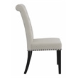 Pemberly Row Contemporary Upholstered Velvet Dining Chairs in Beige