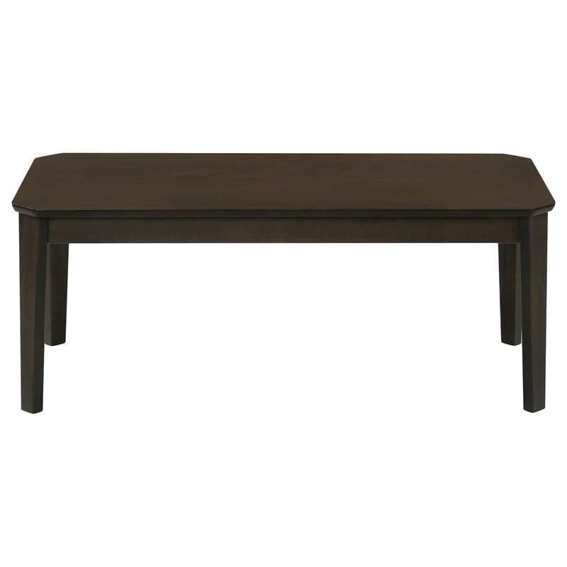 Pemberly Row 3-Piece Wood Occasional Coffee Table Set in Dark Brown