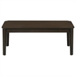 Pemberly Row 3-Piece Wood Occasional Coffee Table Set in Dark Brown