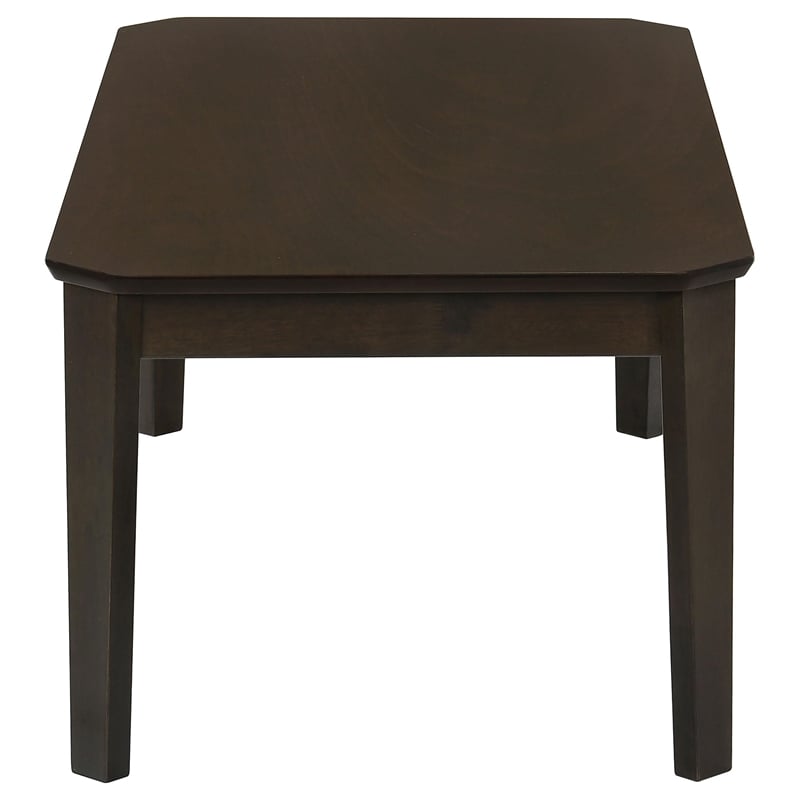 Pemberly Row 3-Piece Wood Occasional Coffee Table Set in Dark Brown