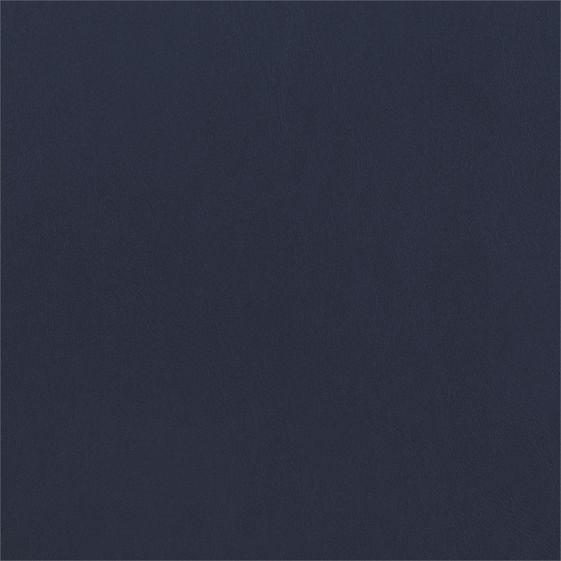 Pemberly Row Contemporary Upholstered Faux Leather Dining Chairs in Blue